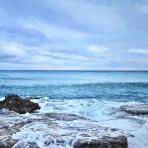 Mare a Felloniche II - olio su tela - cm 40 x 70