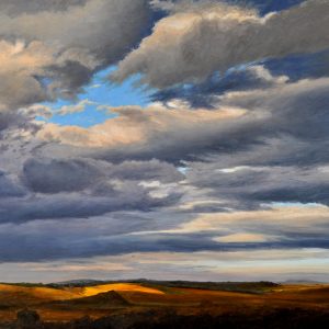 Nuvole in Val di Chienti - olio su tela - cm 75 x 50