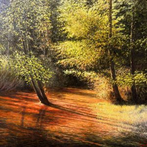 Pomeriggio a Camaldoli - olio su tela - cm 100 x 80