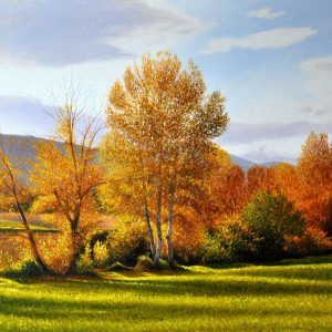 Pomeriggio d'autunno - olio su tela - cm 100 x 70