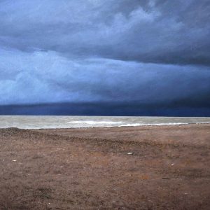 Temporale sulla spiaggi I - olio su tela - cm 60 x 40
